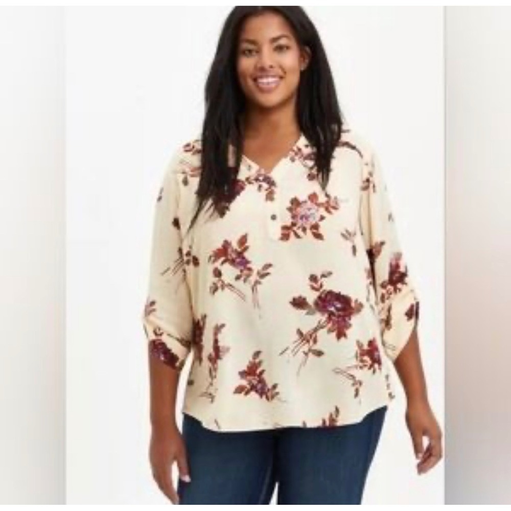 Torridโ Harper challis floral blouse